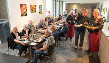 Gezond eten op een bedje van ontmoeting