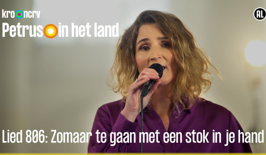 Lied 806: Zomaar te gaan met een stok in je hand